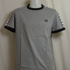 t-shirt fred perry taped m6347-291 grijs 