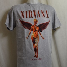 t-shirt nirvana in utero grijs 