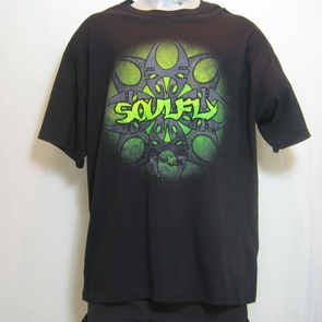 t-shirt soulfly multiple logo