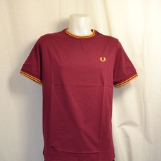 t-shirt fred perry twin tipped m1588-a27 twany port 