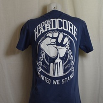 t-shirt hardcore united blauw 