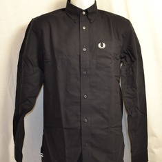overhemd fred perry oxford m4686-1-2 zwart 