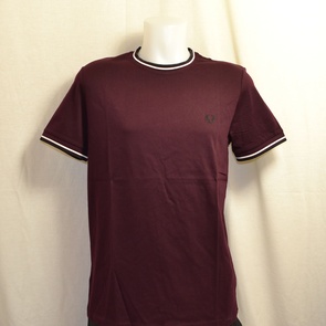 t-shirt fred perry twin tipped m1588-g21 mahogany