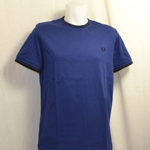 t-shirt fred perry twin tipped m1588-550 blauw