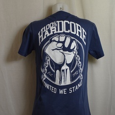 t-shirt hardcore united blauw 