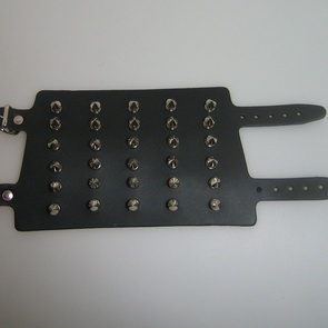 leren armband 6 rij spike small