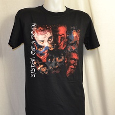 t-shirt system of a down painted faces