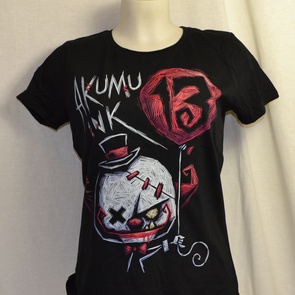 dames t-shirt akumu kreepy clown 