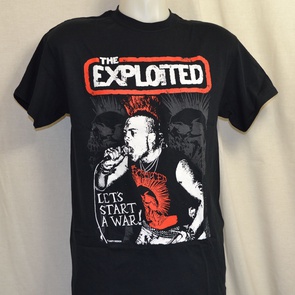t-shirt exploited lets start a war 