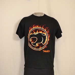 t-shirt thundercats geel logo