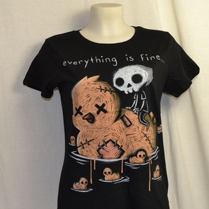 dames t-shirt akumu everthing is fine 