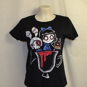 dames t-shirt akumu bloody tea cup 