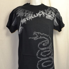 t-shirt metallica black album faded