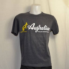 t-shirt australian stamp antracite 