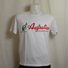 t-shirt australian stamp wit 