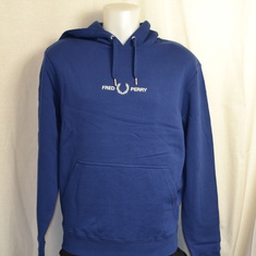 hooded sweater fred perry blauw m8673-588