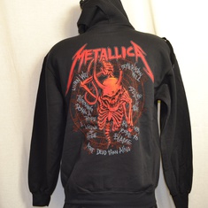 hooded sweater metallica screaming skull 