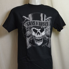 t-shirt guns and roses top hat 
