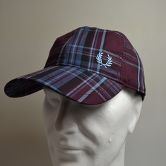 pet fred perry tartan mahogany hw7643-799