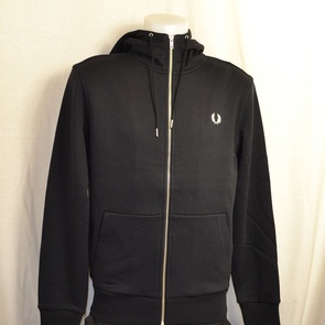 hooded vest fred perry zwart j7536-198