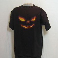 t-shirt helloween pumpkinface