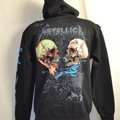 hooded vest metallica sad but true