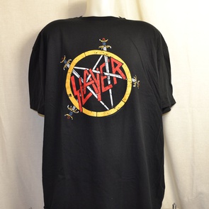 t-shirt slayer pentagram 