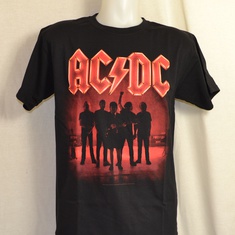 t-shirt acdc band silhouette