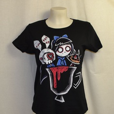 dames t-shirt akumu bloody tea cup 