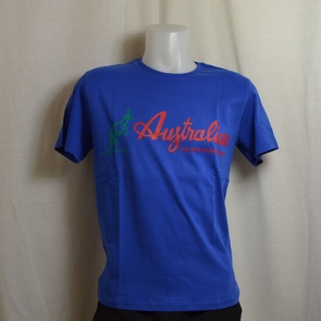 t-shirt australian stamp blauw ita