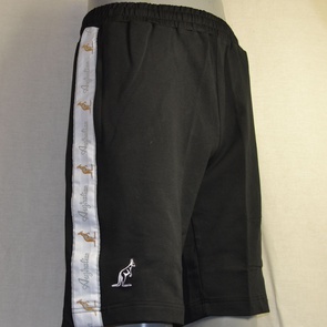 korte joggingbroek australian zwart witte bies