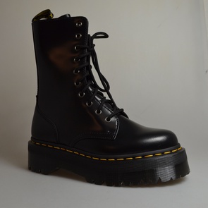 dr martens jadon hi zwart smooth 