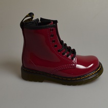 dr martens 1460 T dark scooter red patent