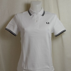 dames polo fred perry wit g3600-200