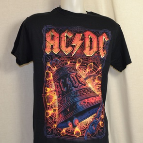 t-shirt acdc hells bells explosion 