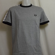 t-shirt fred perry taped m4620-420 grijs