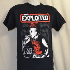 t-shirt exploited lets start a war 