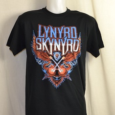 t-shirt lynyrd skyrnyrd crossed guitars 