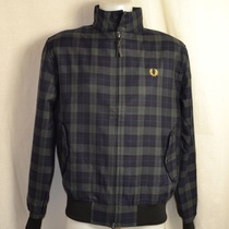 harrington fred perry check navy j1534-608 