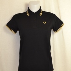 polo dames fred perry g12-157 zwart 