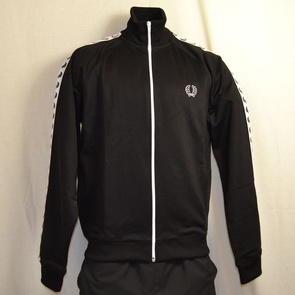 trainingsjack fred perry zwart j6231