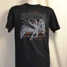 t-shirt led zeppelin us tour flag 75 