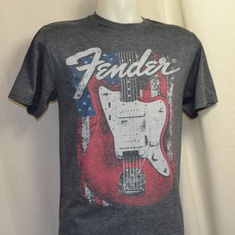 t-shirt fender guitar grijs 