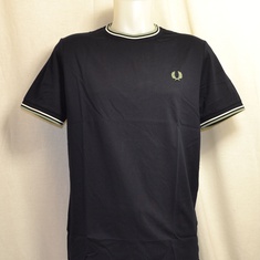 t-shirt fred perry twin tipped m1588-r87 navy 