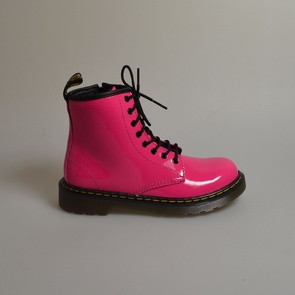 dr martens delaney hot pink patent