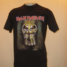 t-shirt iron maiden finger