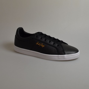 sneaker fred perry retro tennis leather zwart