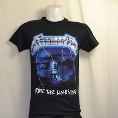 t-shirt metallica ride the lightning tracks 