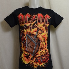 t-shirt acdc tnt explosion 