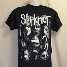 t-shirt slipknot wanyk white splatter 